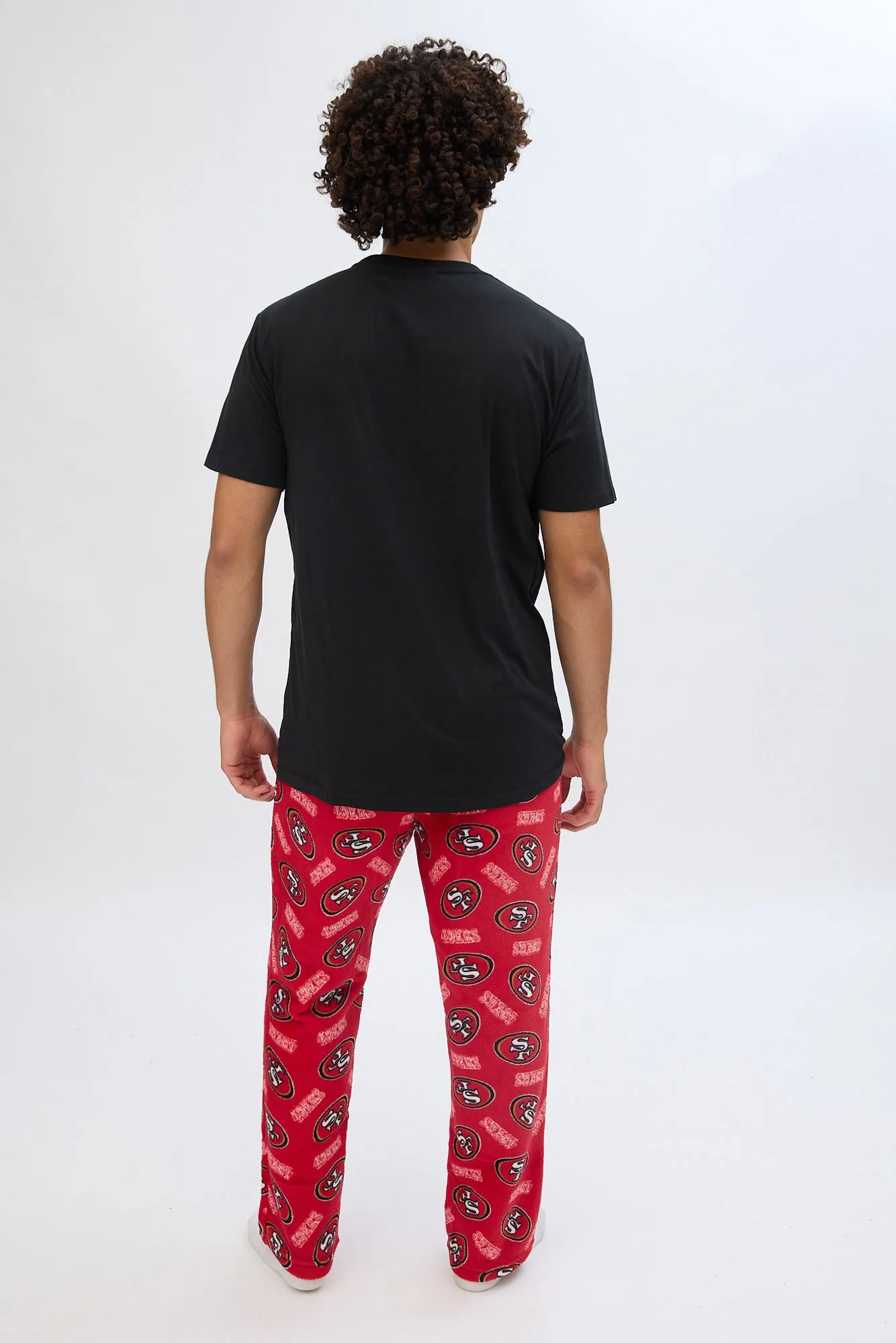 San Francisco 49ers Graphic Pajama Tee And Plush Pants Set sold by Bluenotes product image thumbnail 4