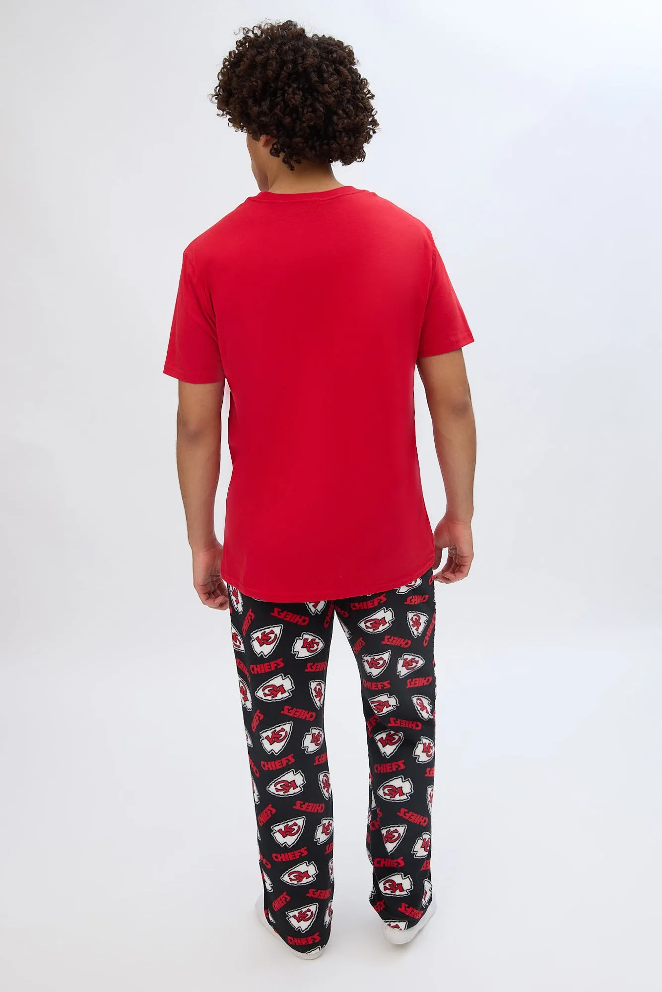 Kansas City Chiefs Graphic Pajama Tee And Plush Pants Set sold by Bluenotes product image thumbnail 4