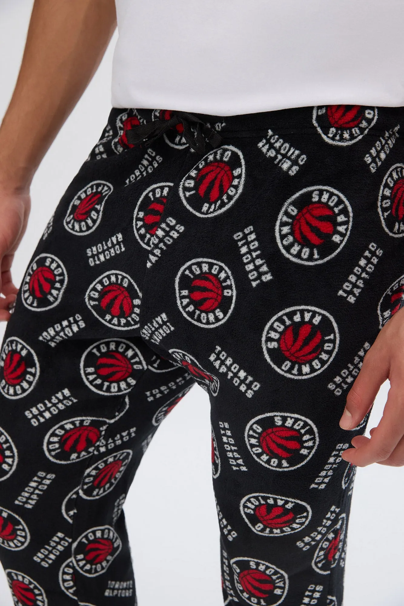Toronto Raptors Printed Plush Pajama Pants sold by Bluenotes product image thumbnail 2