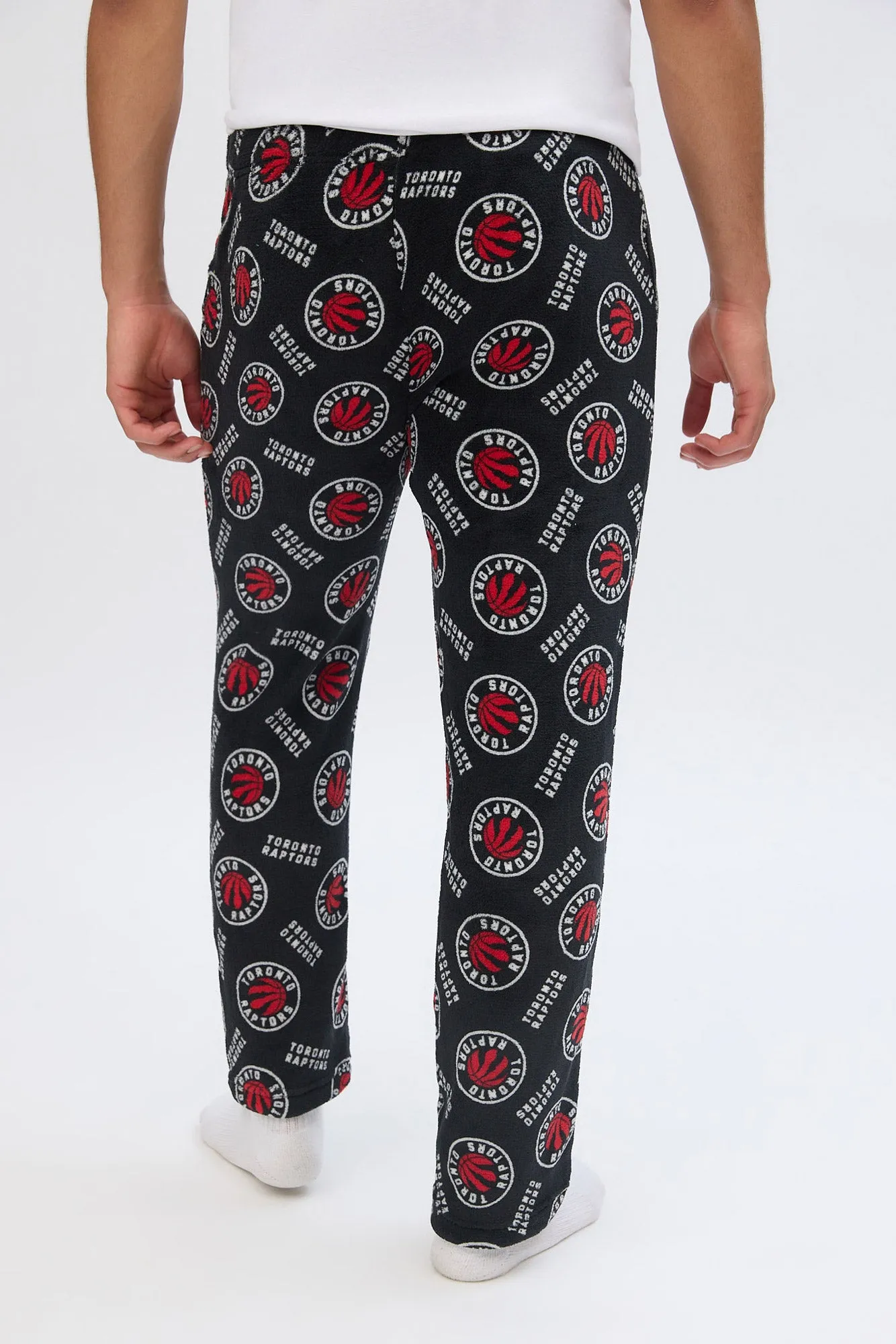 Toronto Raptors Printed Plush Pajama Pants sold by Bluenotes product image thumbnail 3