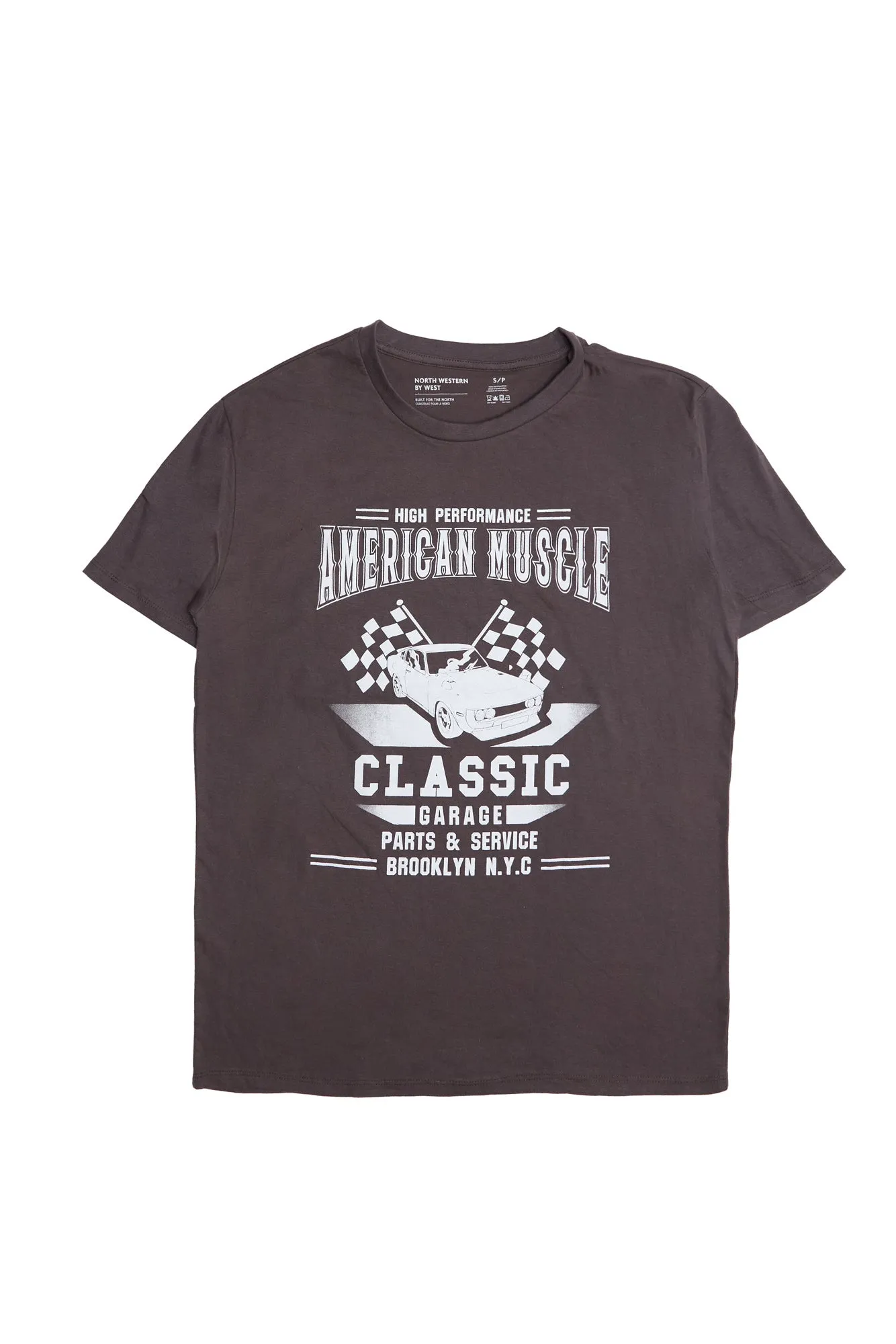 Classic Garage American Muscle Graphic Relaxed Tee sold by Bluenotes
