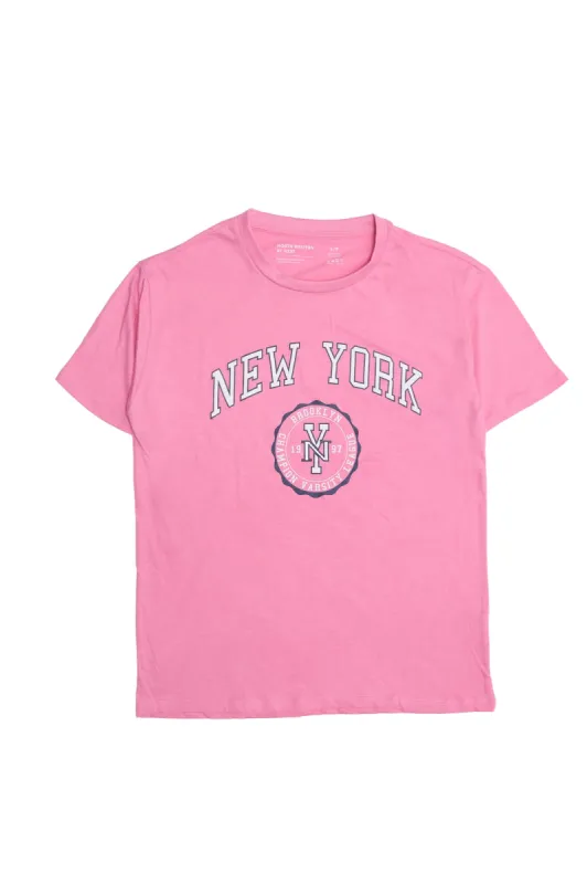 New York Crest Graphic Relaxed Tee sold by Bluenotes