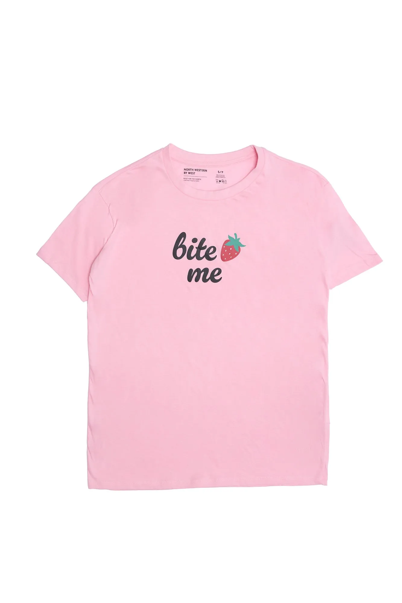 Bite Me Strawberry Graphic Relaxed Tee sold by Bluenotes