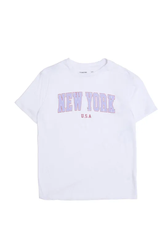 New York USA Graphic Relaxed Tee sold by Bluenotes