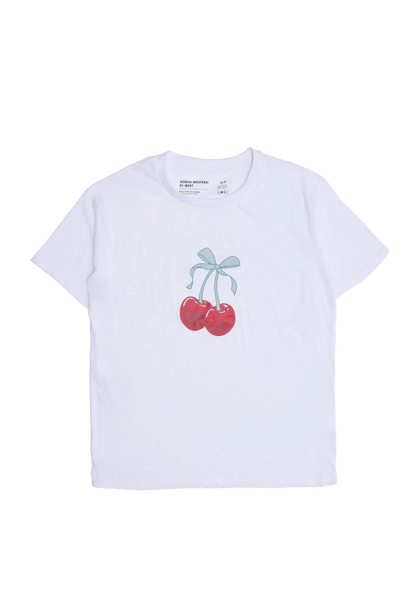 Cherry Bow Graphic Relaxed Tee sold by Bluenotes