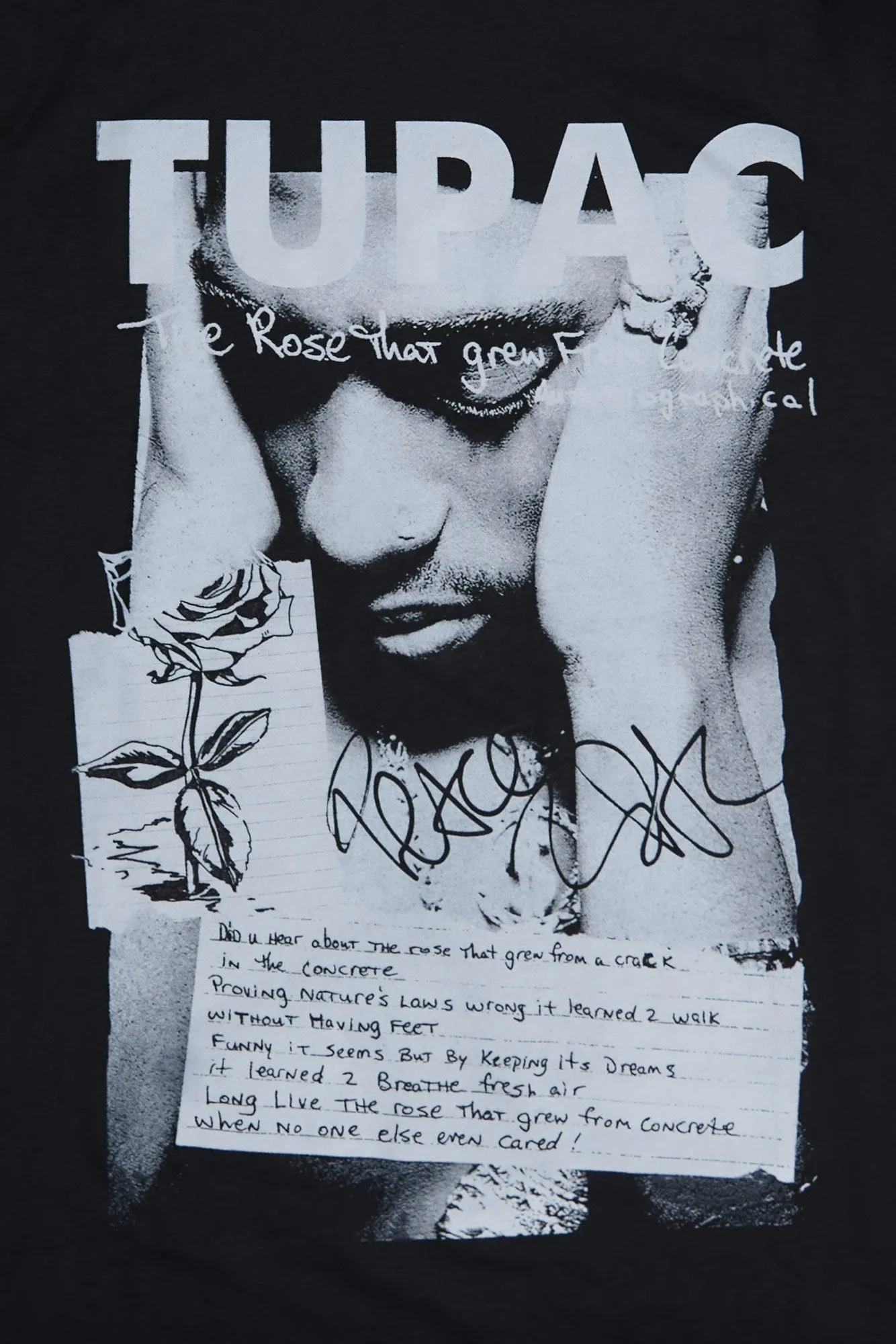Tupac The Rose That Grew Graphic Tee sold by Bluenotes product image thumbnail 2