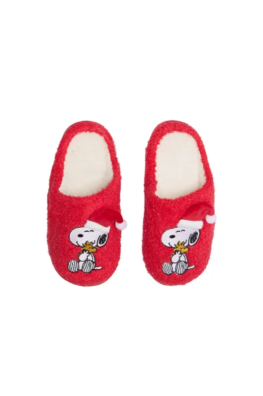 Peanuts Snoopy Santa Hat Slippers sold by Bluenotes