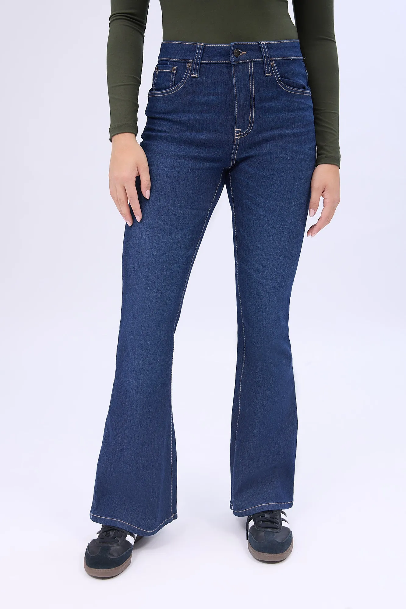 High Rise Flare Jeans sold by Bluenotes