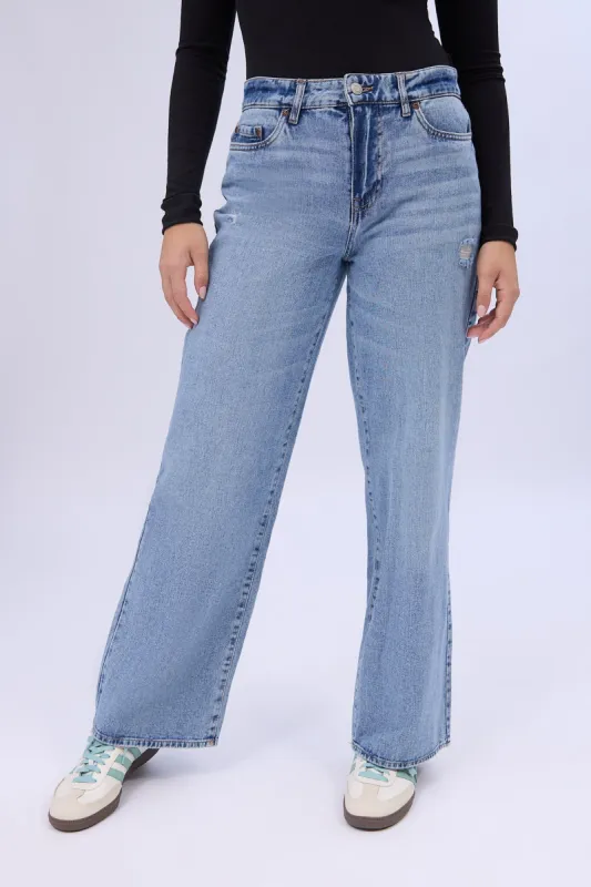 Super High Rise Wide Leg Jeans sold by Bluenotes
