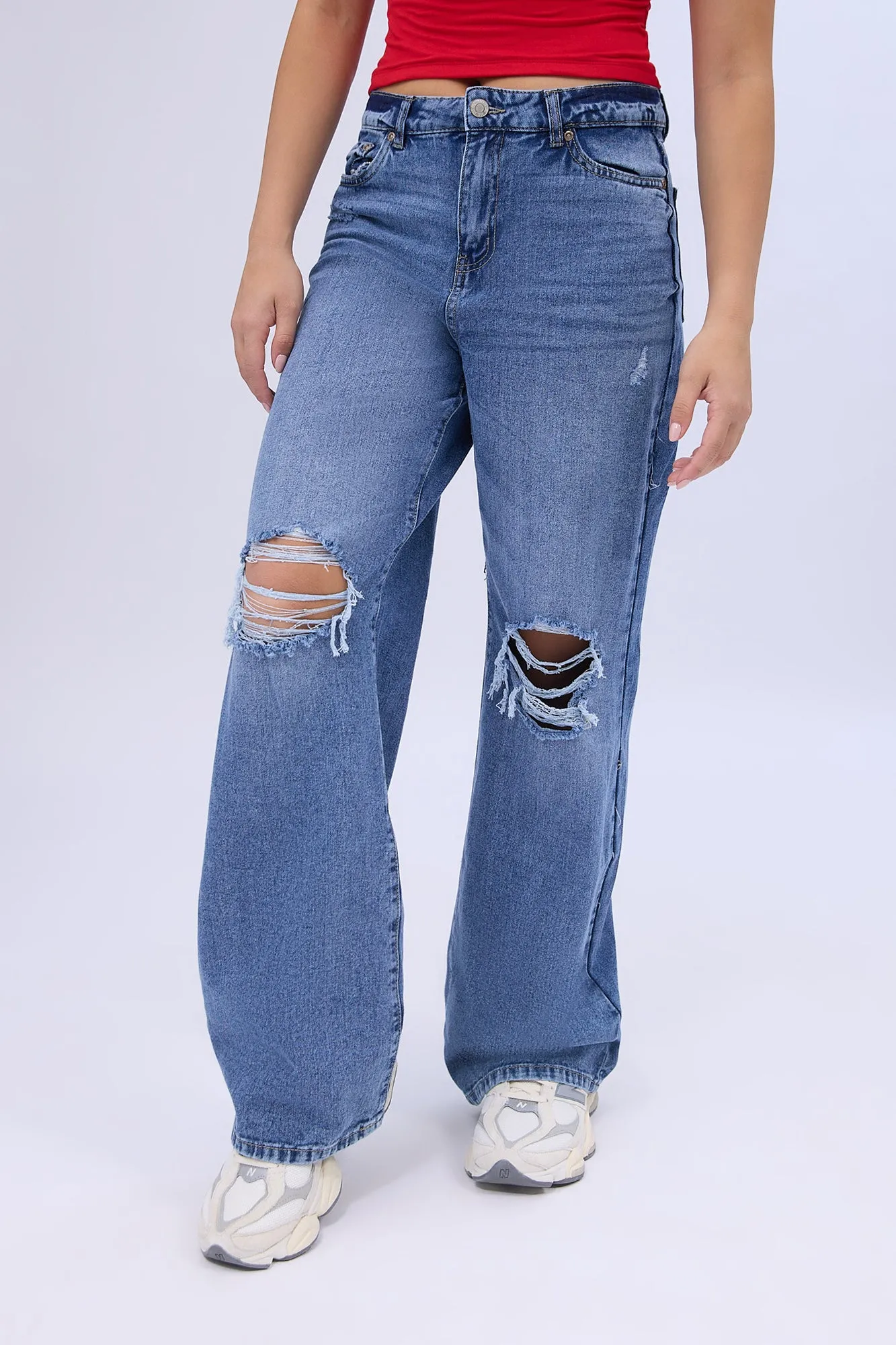 Super High Rise Wide Leg Jeans sold by Bluenotes