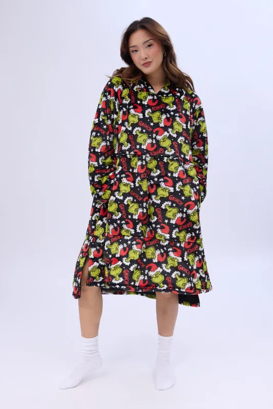 The Grinch Printed Oversized Hoodie sold by Bluenotes