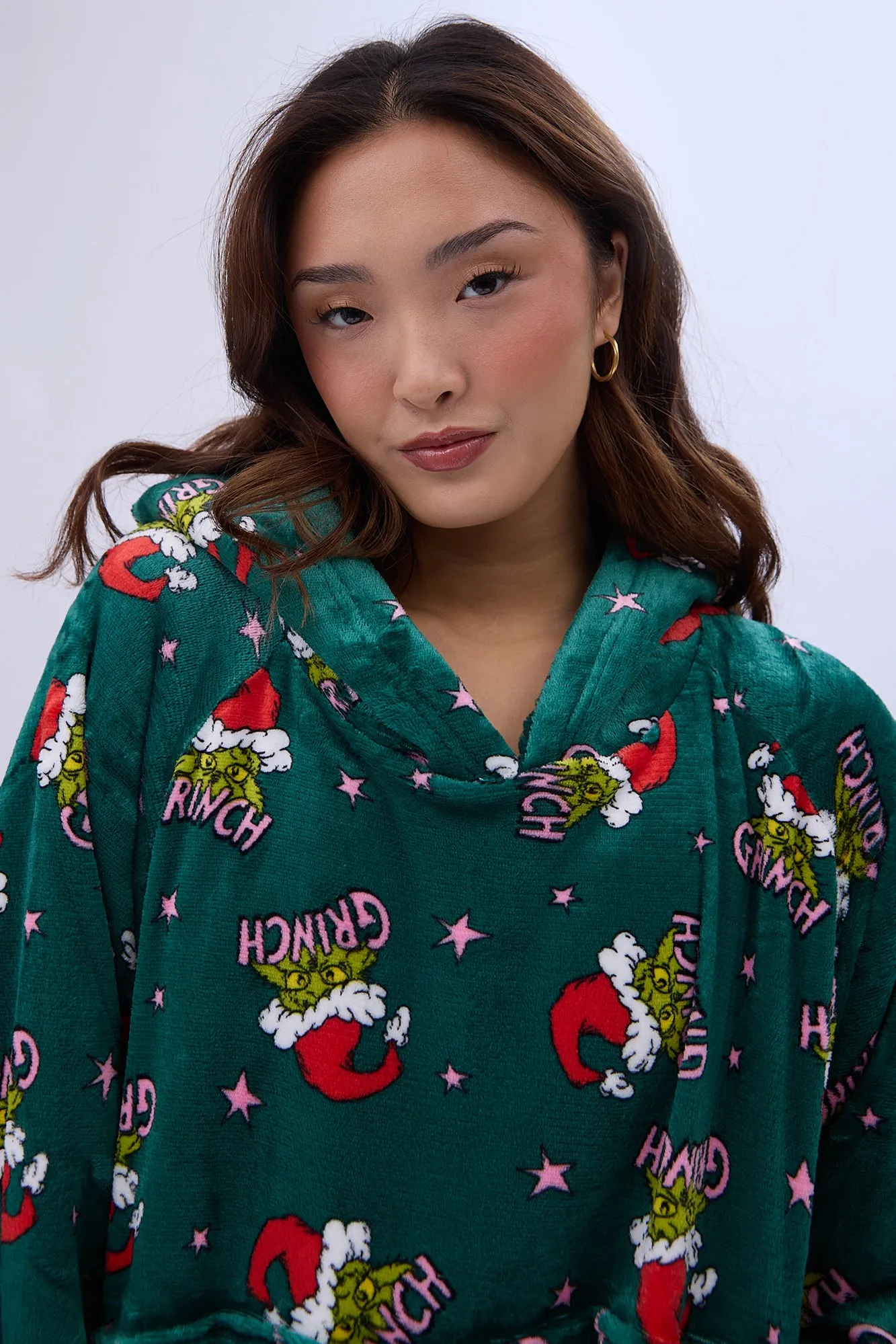The Grinch Printed Oversized Hoodie sold by Bluenotes product image thumbnail 2