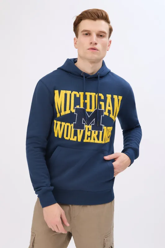 Michigan Wolverines Chenille Patch Hoodie sold by Bluenotes
