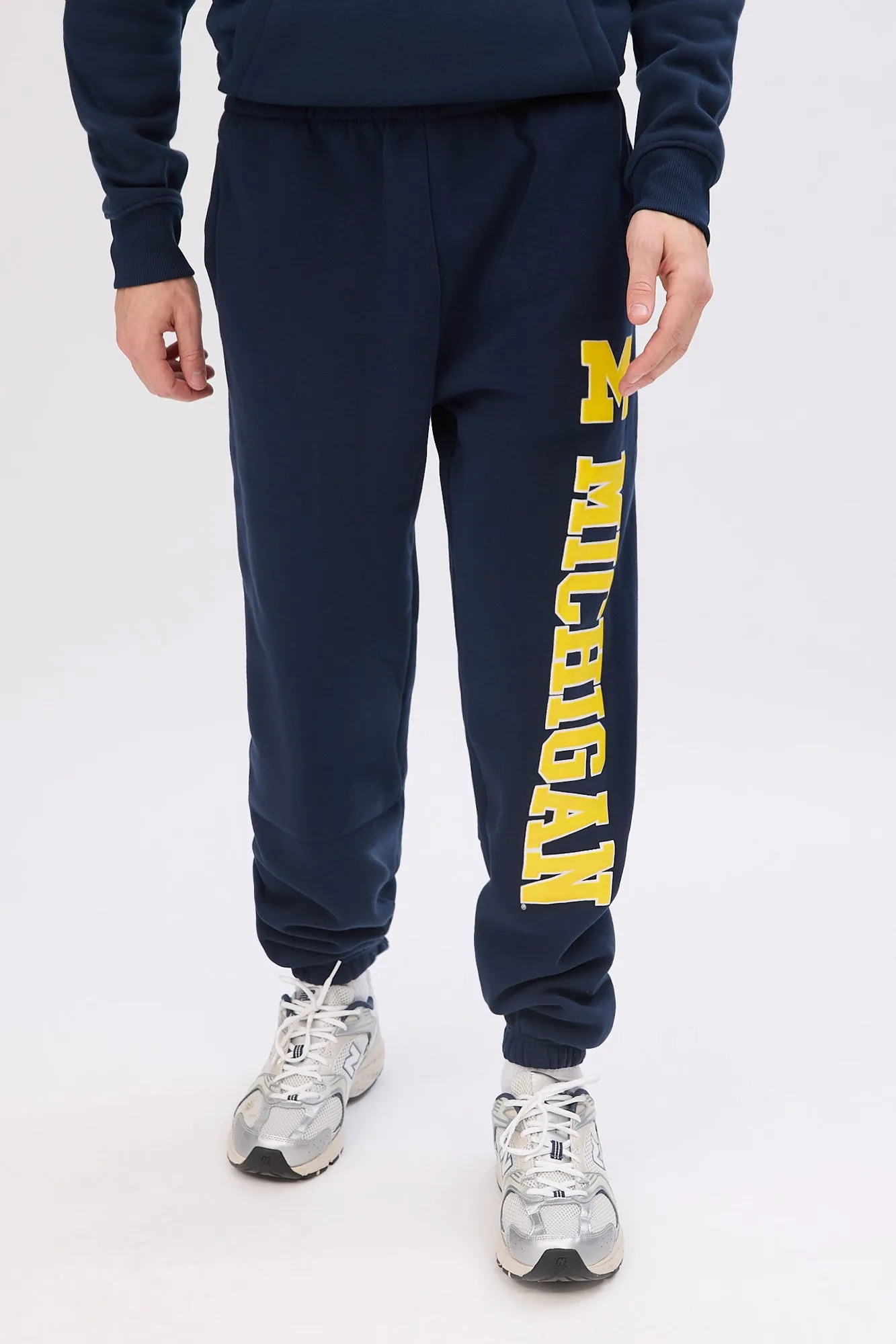 Michigan M Chenille Patch Graphic Jogger sold by Bluenotes