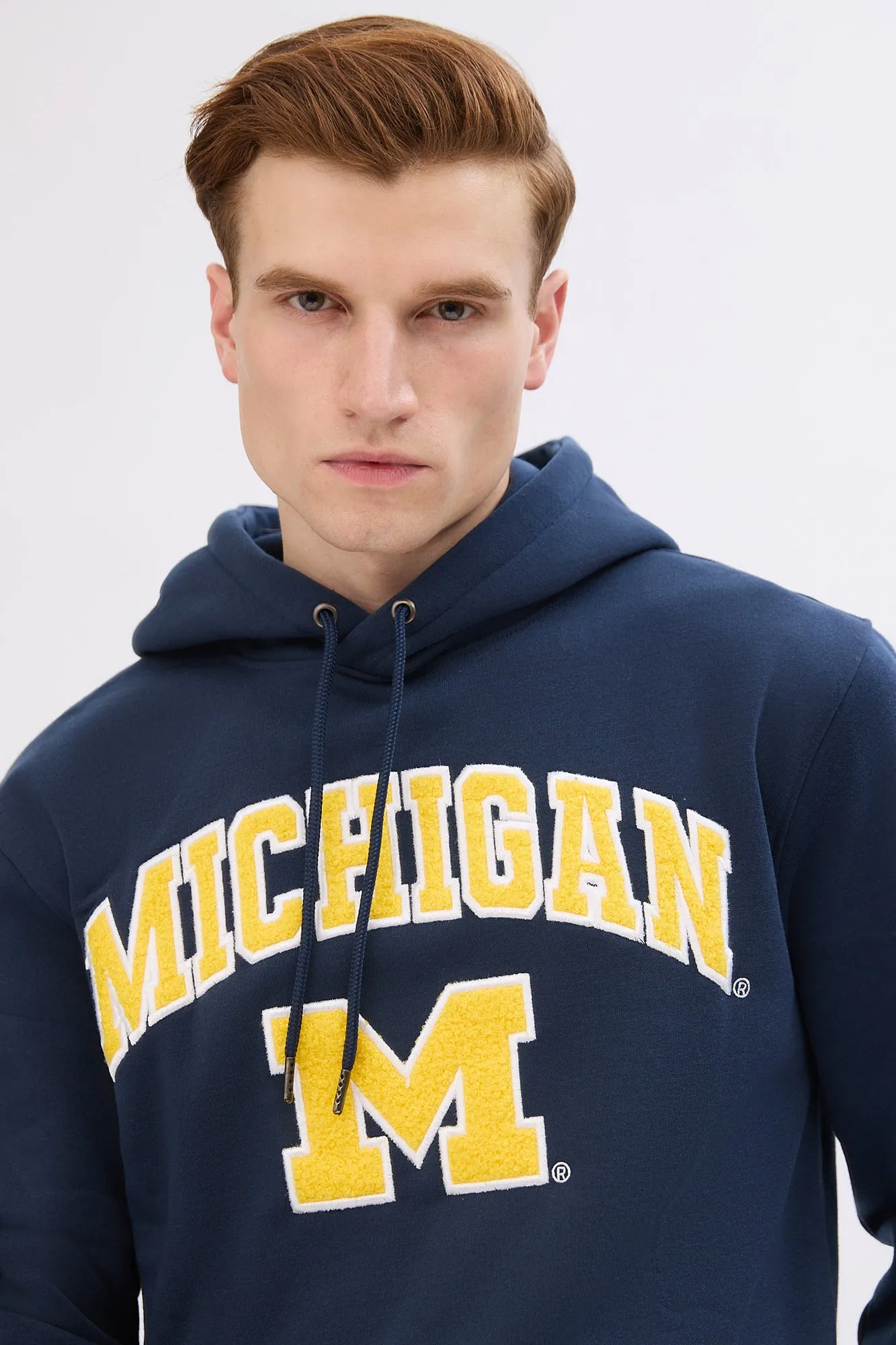 Michigan M Chenille Patch Graphic Hoodie sold by Bluenotes product image thumbnail 2