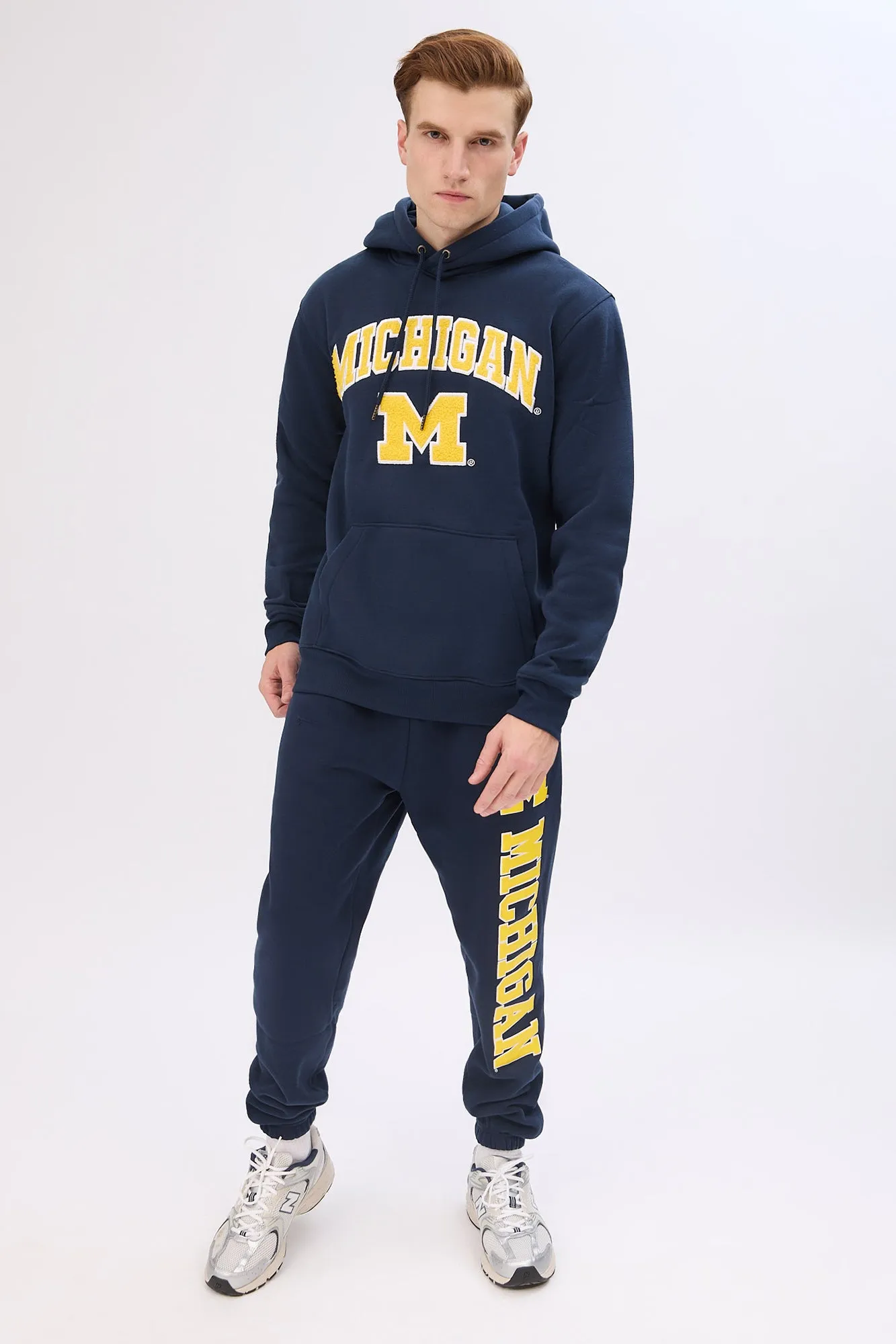 Michigan M Chenille Patch Graphic Hoodie sold by Bluenotes product image thumbnail 3