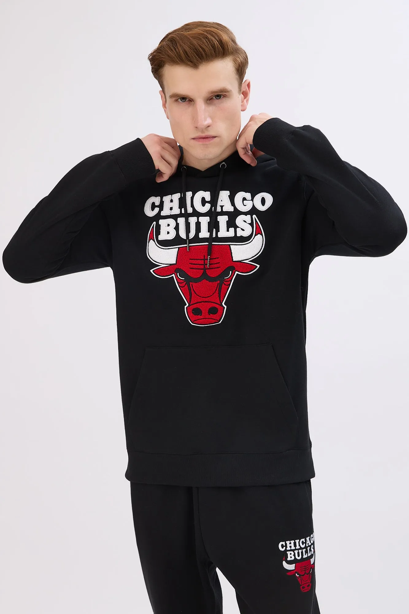 Chicago Bulls Chenille Patch Hoodie sold by Bluenotes