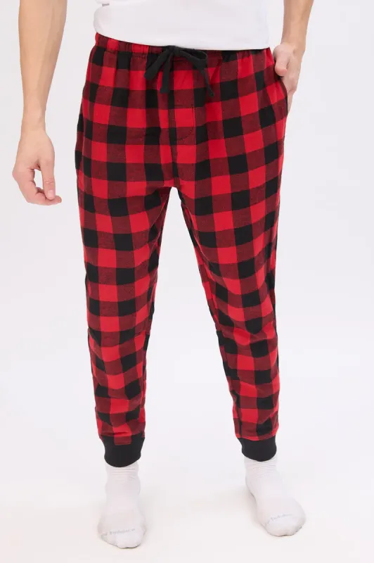 Buffalo Plaid Pajama Joggers made by Bluenotes