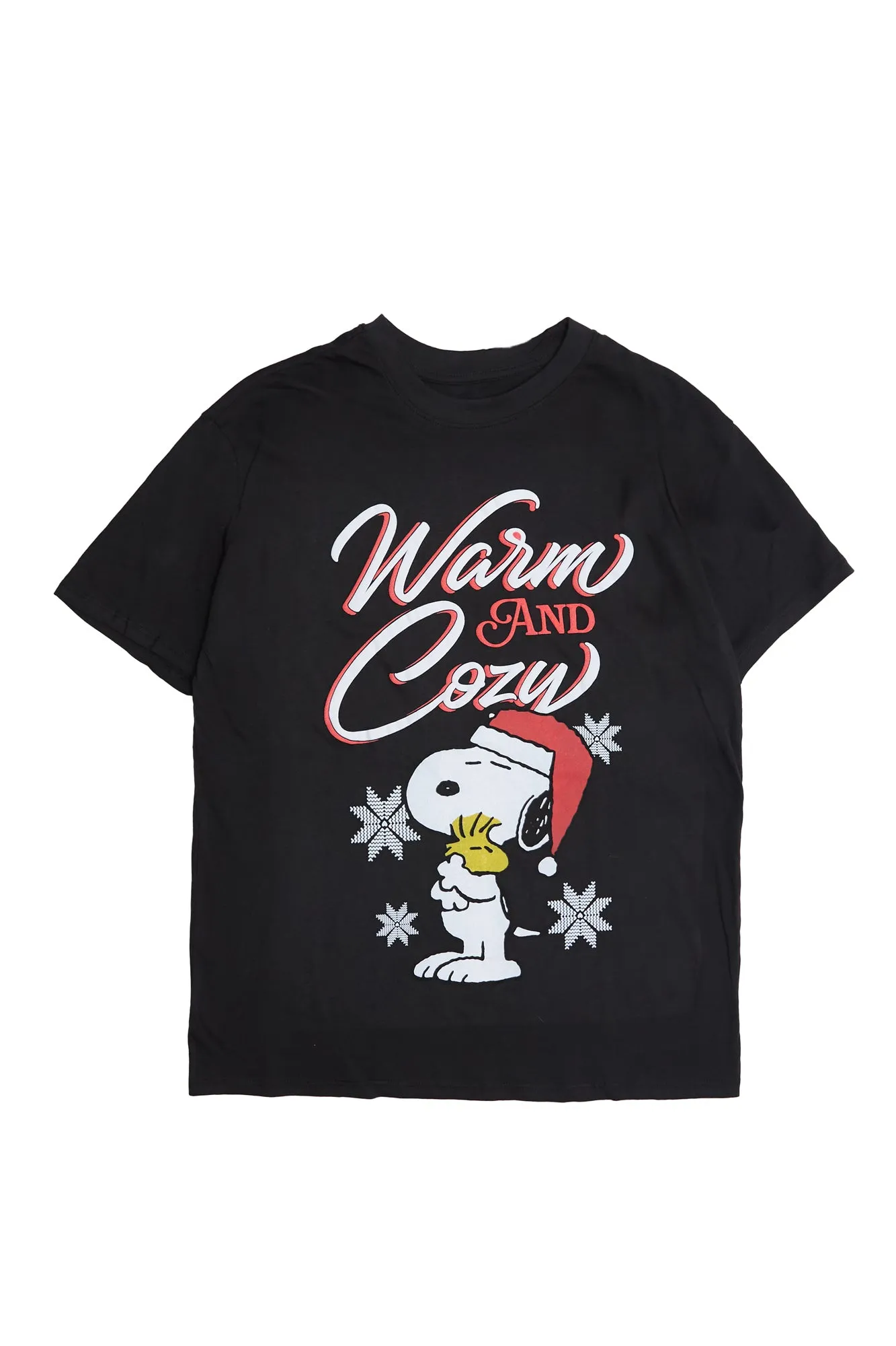 Peanuts Snoopy And Woodstock Warm And Cozy Graphic Relaxed Tee sold by Bluenotes