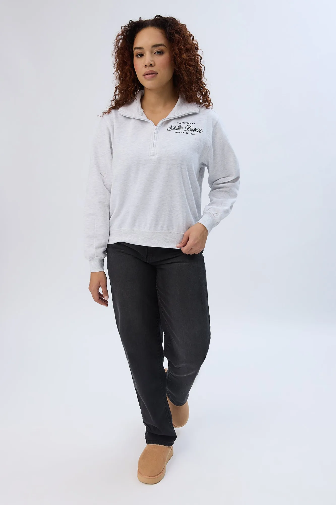 Graphic Quarter-Zip Polo Sweatshirt sold by Bluenotes product image thumbnail 4