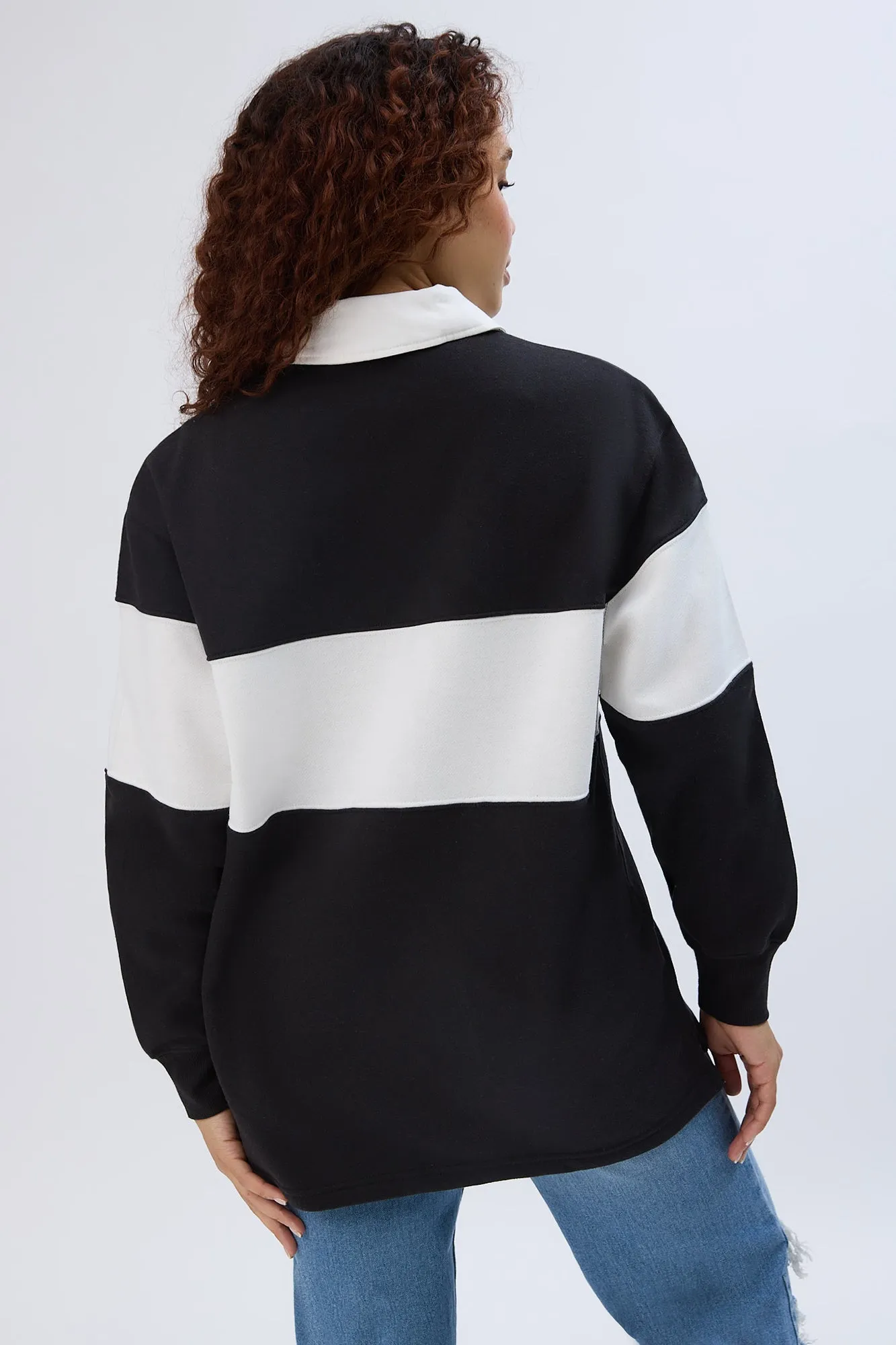 Colour Block Rugby Sweatshirt sold by Bluenotes product image thumbnail 3