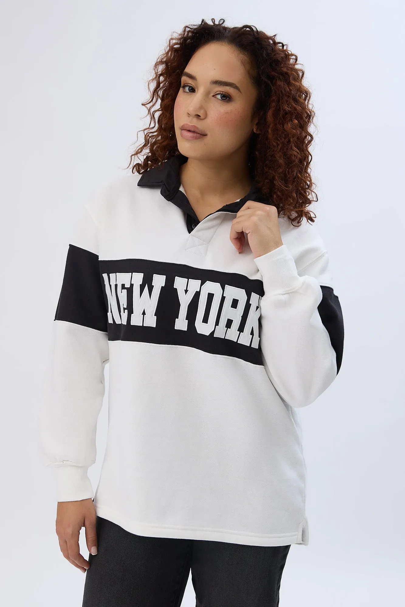 Colour Block Rugby Sweatshirt sold by Bluenotes product image thumbnail 5