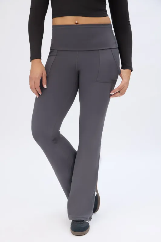 Super Smooth Fold-Over Flare Pocket Leggings sold by Bluenotes