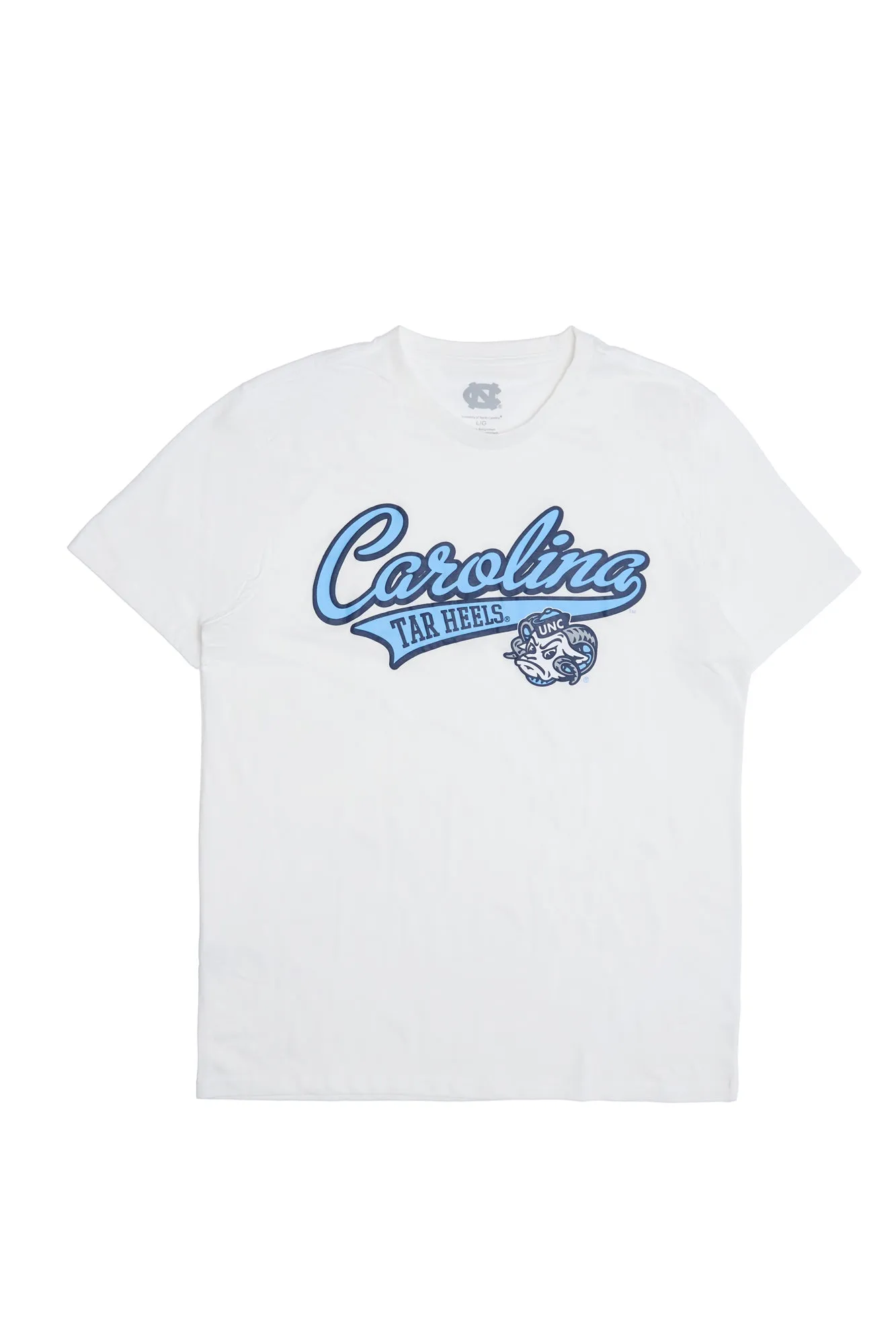 North Carolina Tar Heels Script Graphic Tee sold by Bluenotes