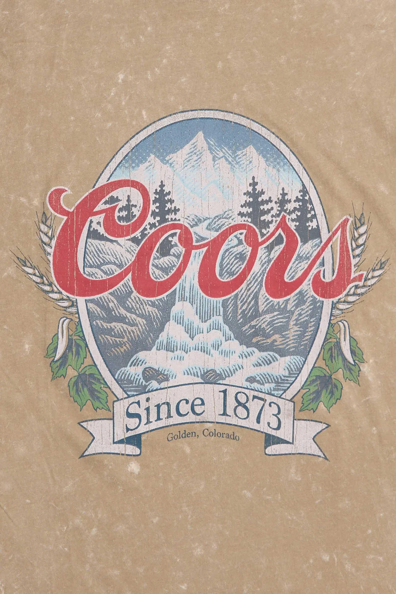 Coors Since 1873 Graphic Acid Wash Tee sold by Bluenotes product image thumbnail 2