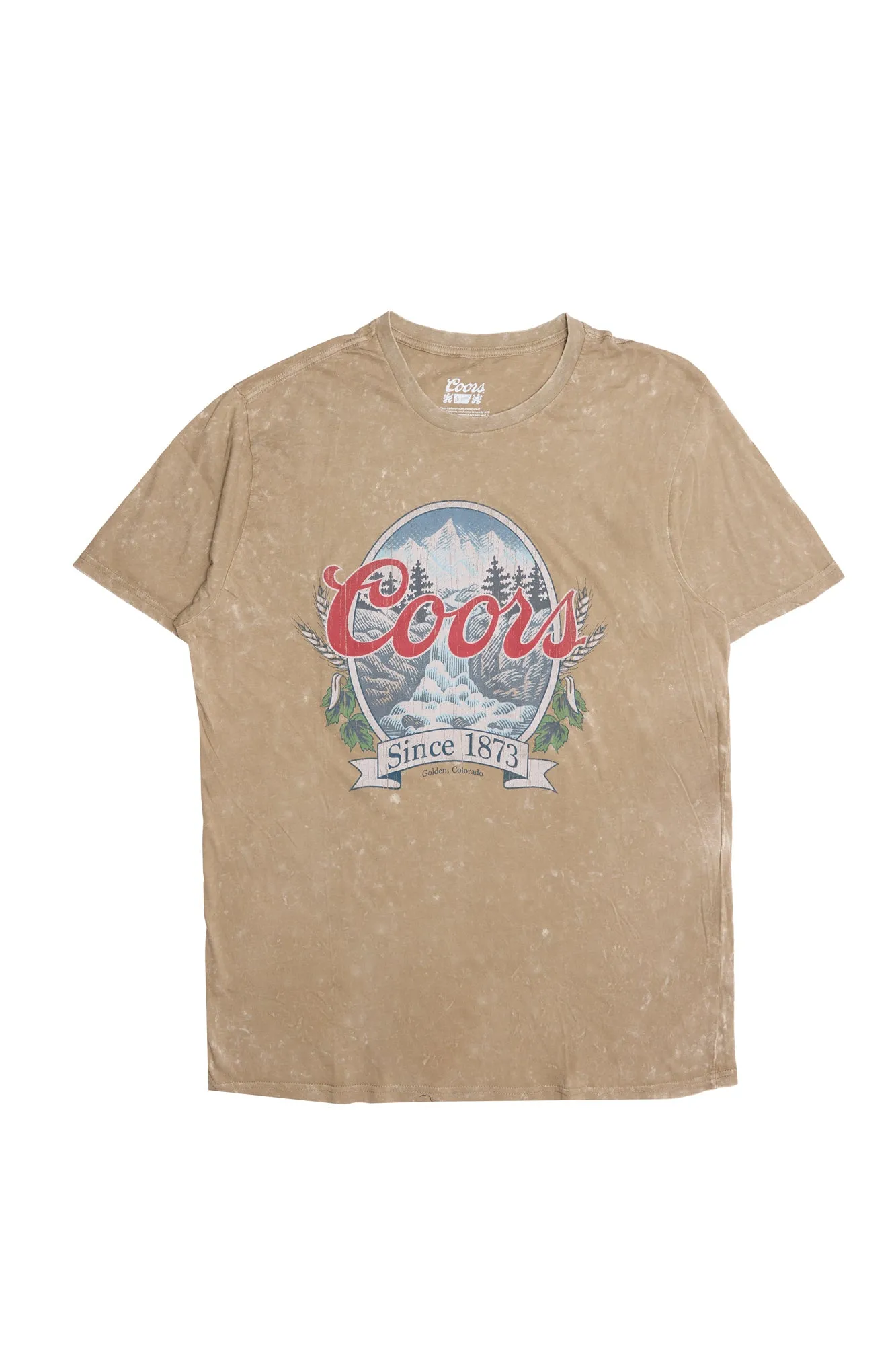 Coors Since 1873 Graphic Acid Wash Tee sold by Bluenotes