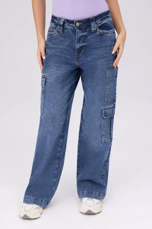Super High Rise Wide Leg Jeans sold by Bluenotes