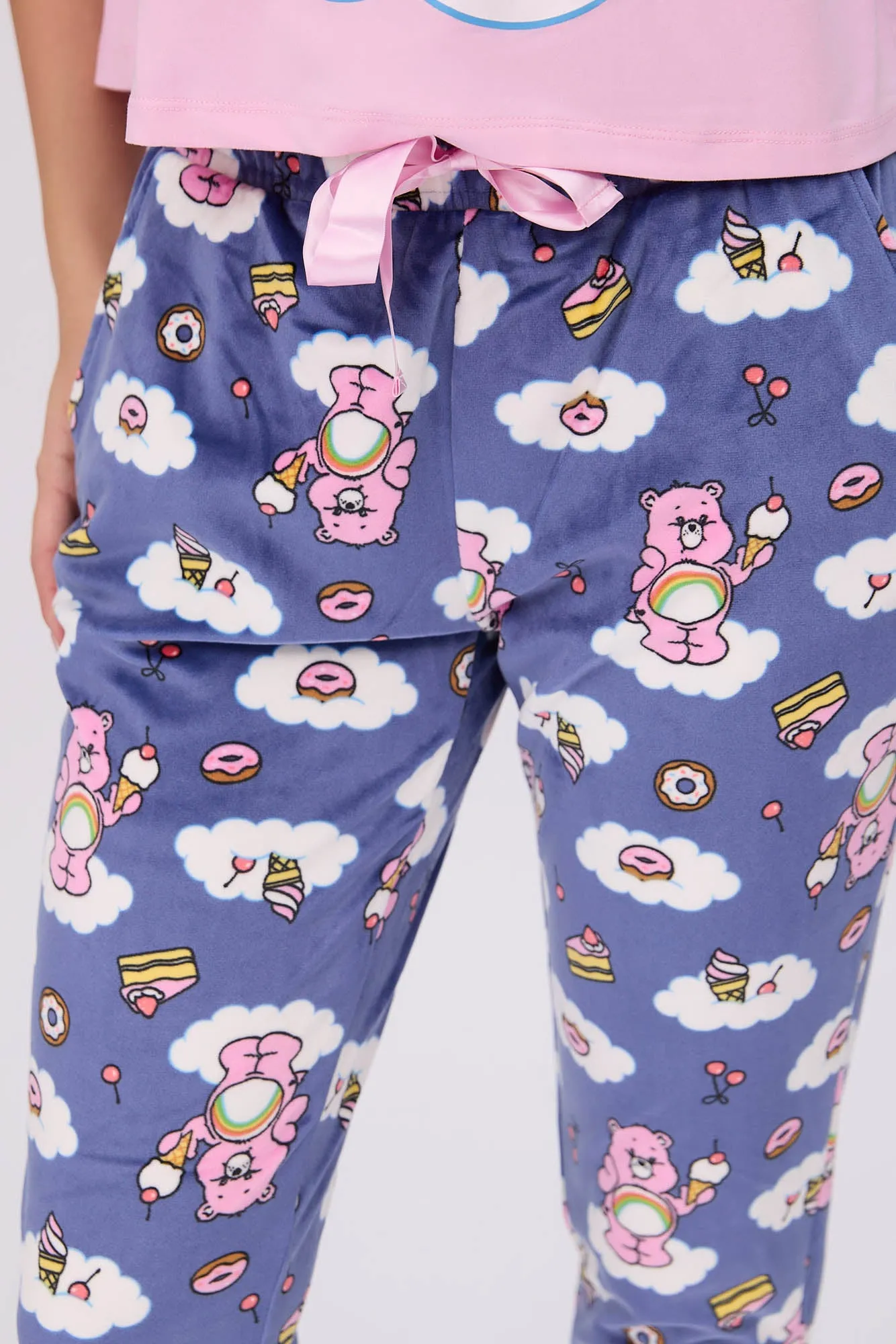 Care Bears Super Soft Pajama Tee And Velour Pajama Jogger 2-Piece Set sold by Bluenotes product image thumbnail 3