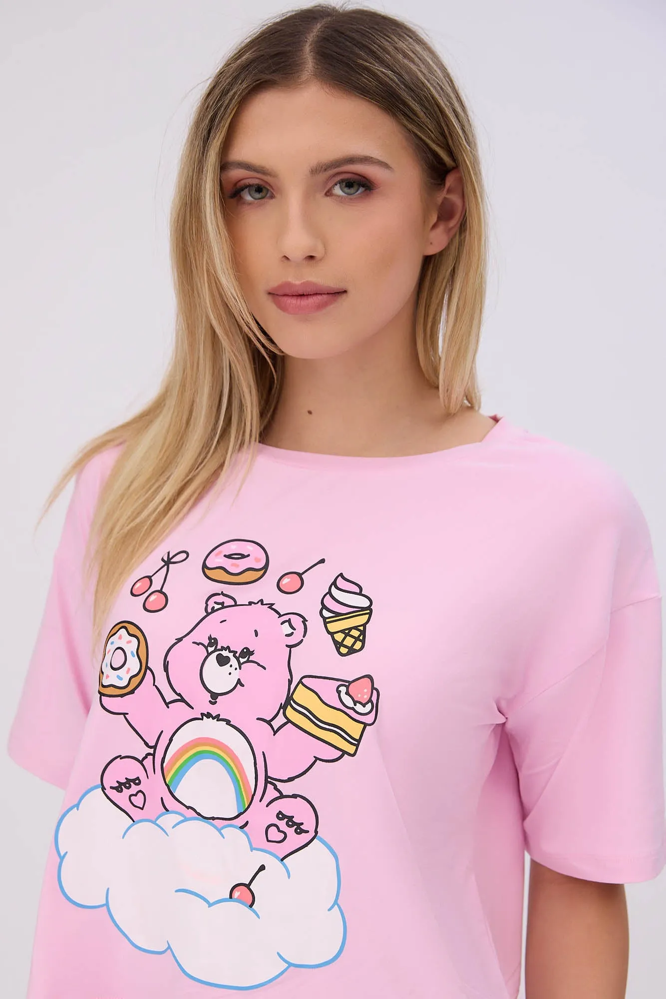 Care Bears Super Soft Pajama Tee And Velour Pajama Jogger 2-Piece Set sold by Bluenotes product image thumbnail 2