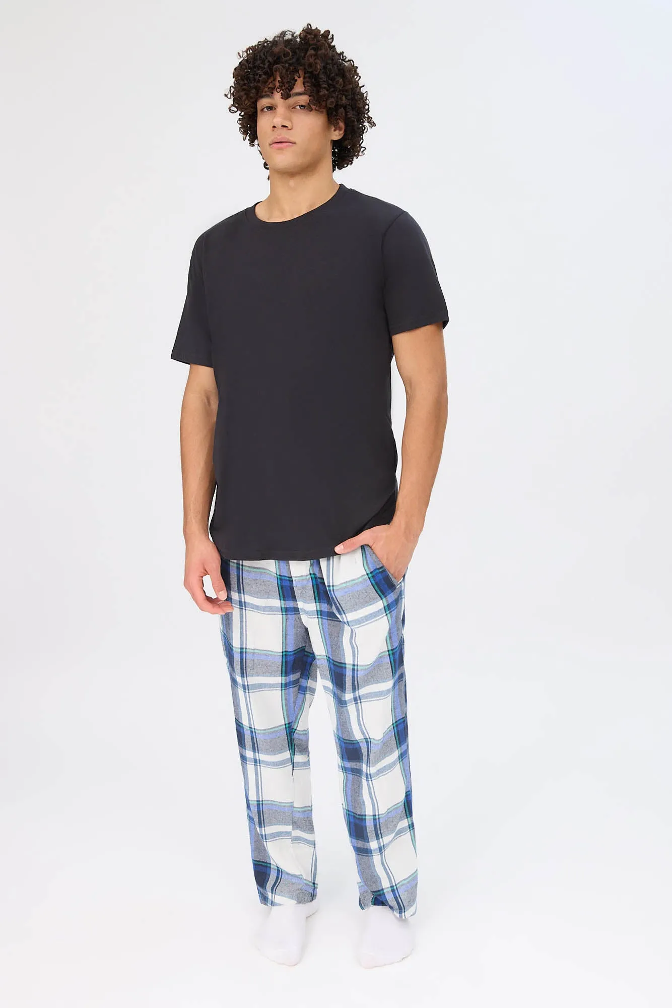 Plaid Classic Pajama Pants sold by Bluenotes product image thumbnail 4