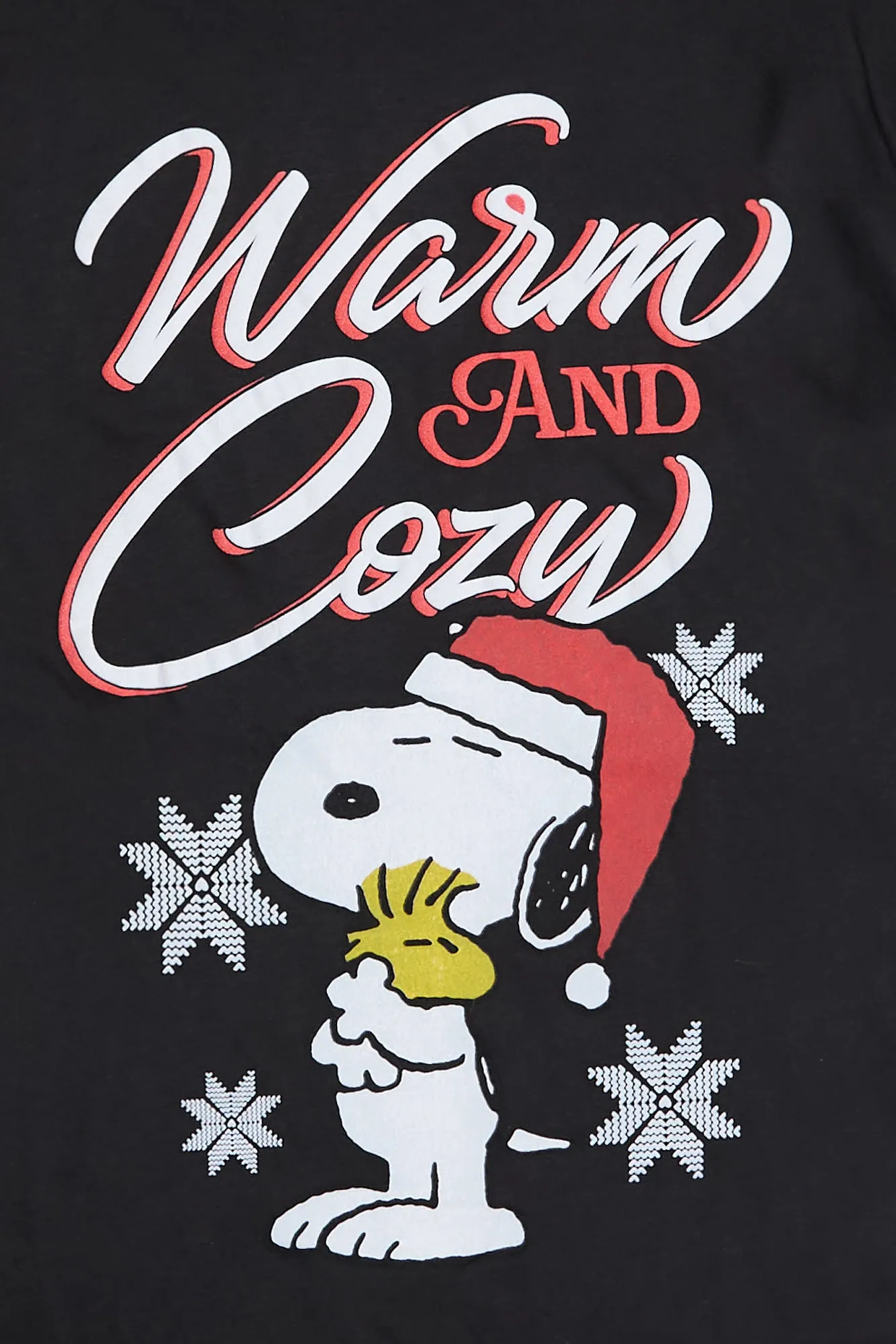 Peanuts Snoopy And Woodstock Warm And Cozy Graphic Relaxed Tee sold by Bluenotes product image thumbnail 2