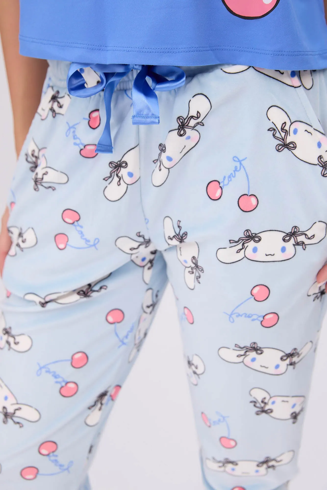 Cinnamoroll Super Soft Pajama Tee And Velour Pajama Jogger 2-Piece Set sold by Bluenotes product image thumbnail 3