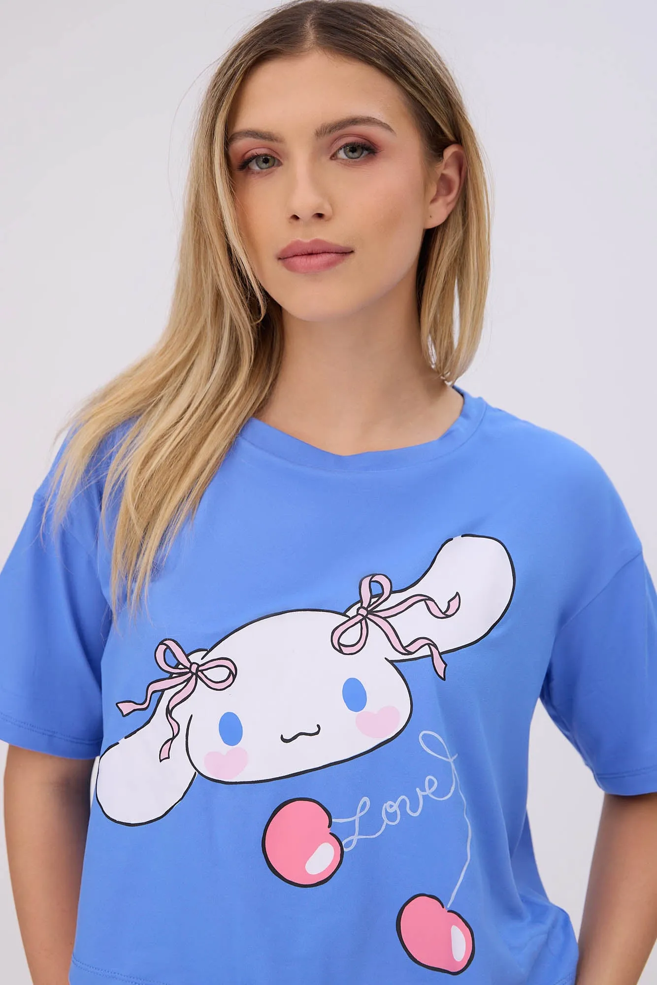 Cinnamoroll Super Soft Pajama Tee And Velour Pajama Jogger 2-Piece Set sold by Bluenotes product image thumbnail 2