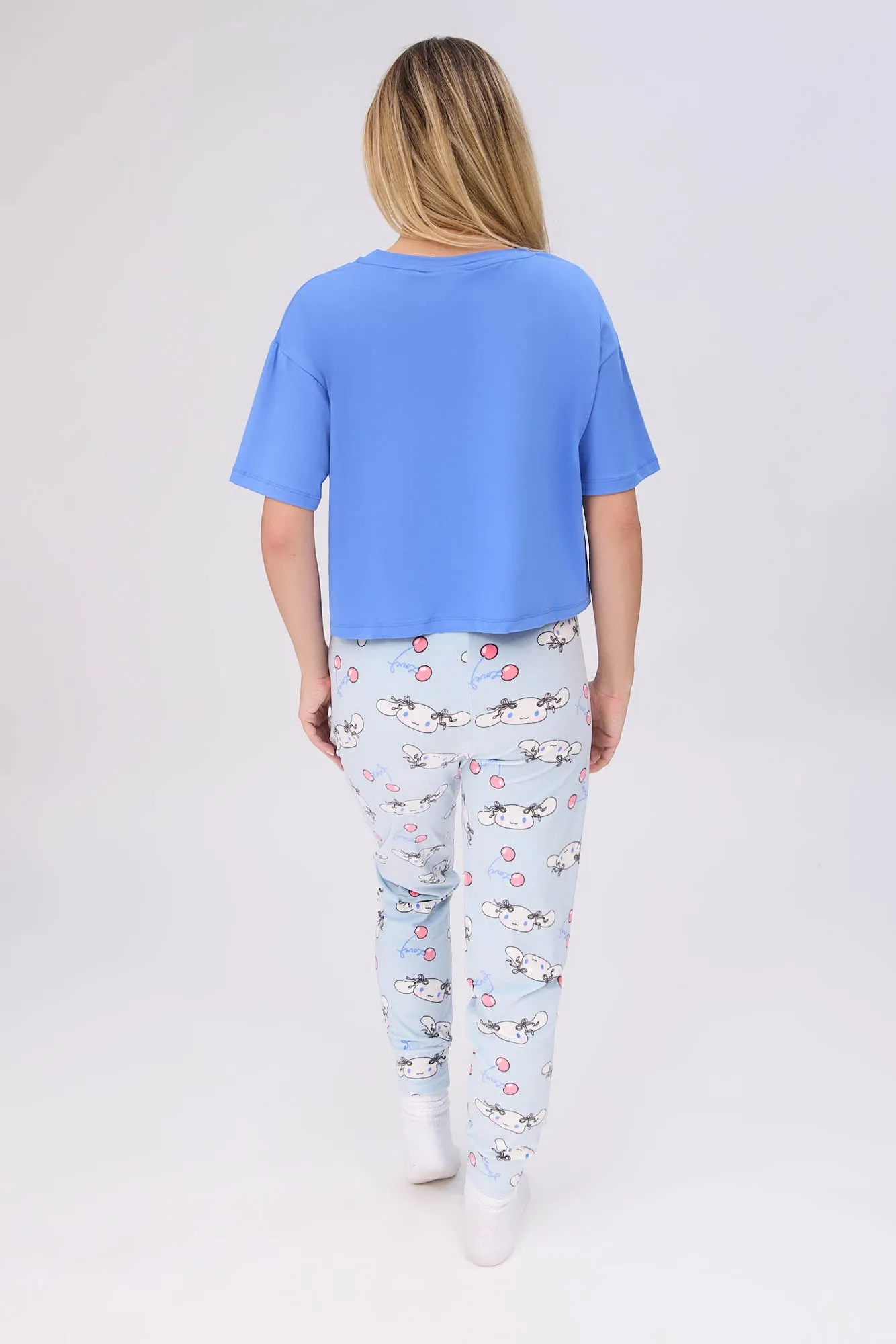 Cinnamoroll Super Soft Pajama Tee And Velour Pajama Jogger 2-Piece Set sold by Bluenotes product image thumbnail 4