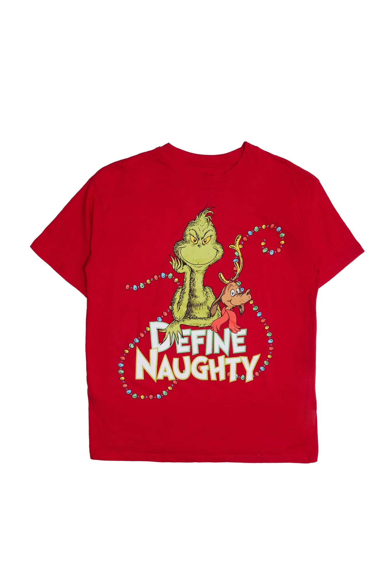 The Grinch And Max Define Naughty Graphic Relaxed Tee sold by Bluenotes