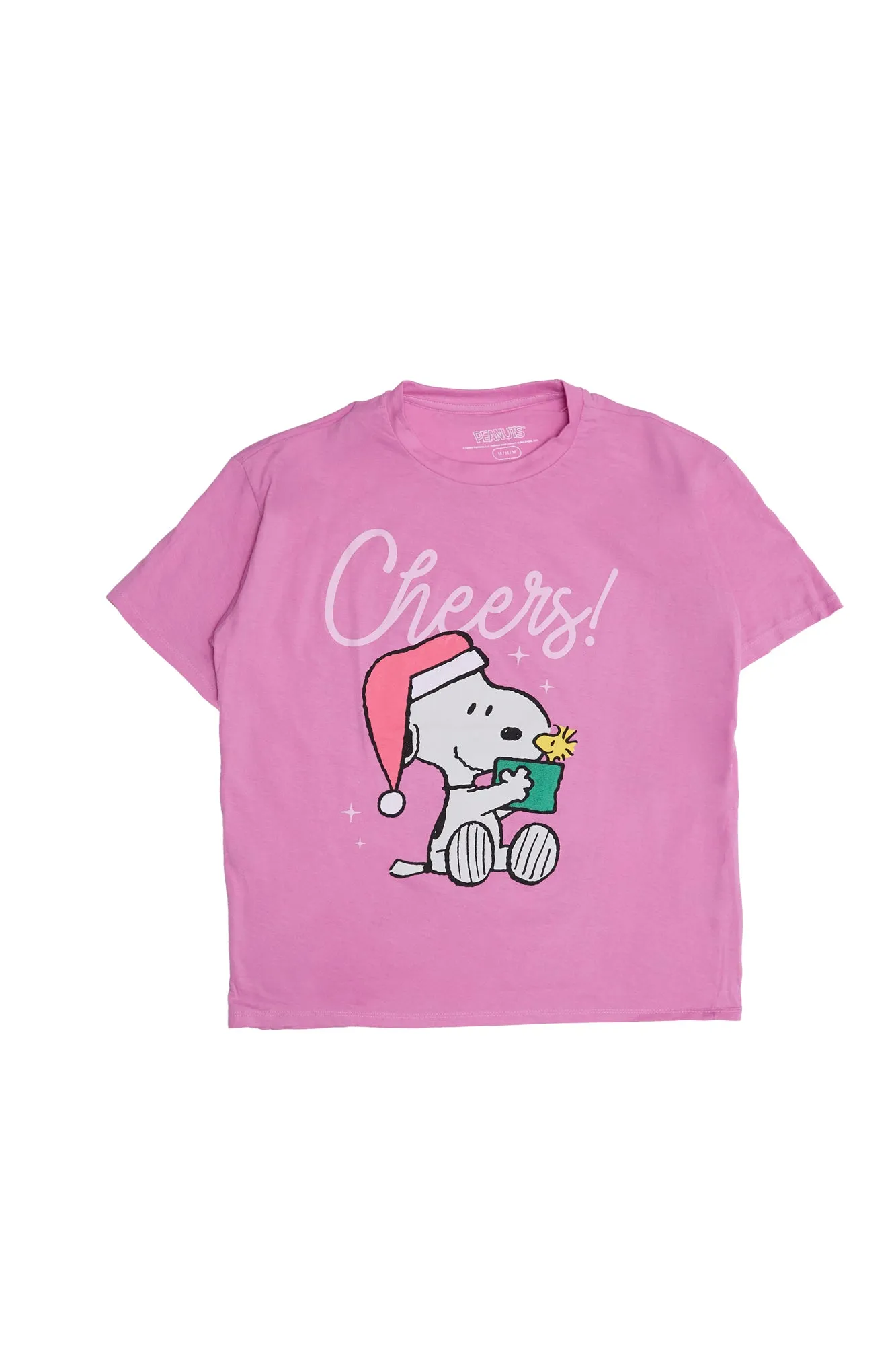 Peanuts Snoopy Cheerful Christmas Graphic Relaxed Tee sold by Bluenotes