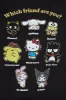 Hello Kitty And Friends Which Friend Are You Graphic Relaxed Tee sold by Bluenotes