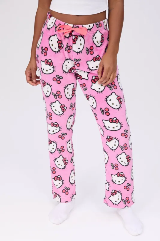 Hello Kitty Printed Plush Pajama Pants sold by Bluenotes