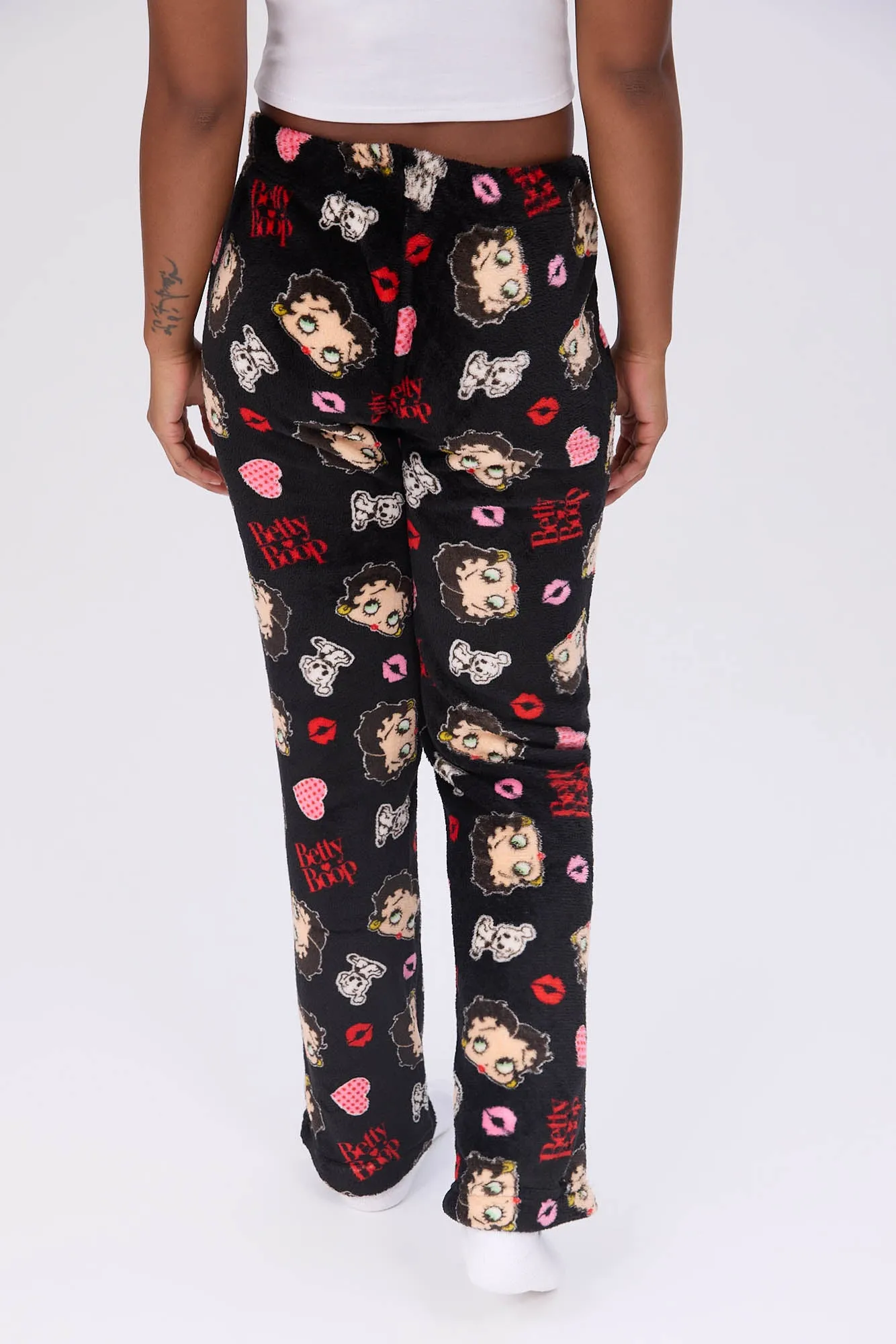 Betty Boop Printed Plush Pajama Pants sold by Bluenotes product image thumbnail 4