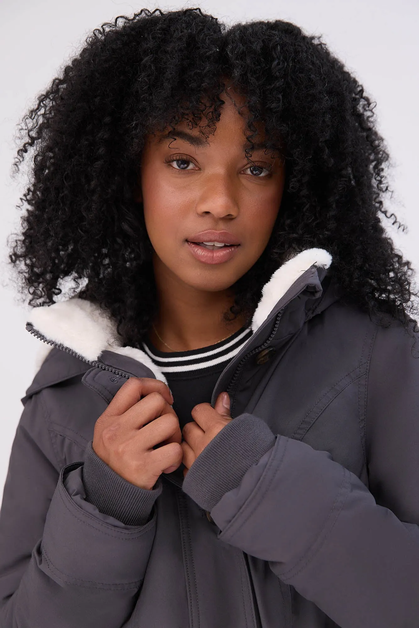 Faux Fur Lined Hooded Parka sold by Bluenotes product image thumbnail 2