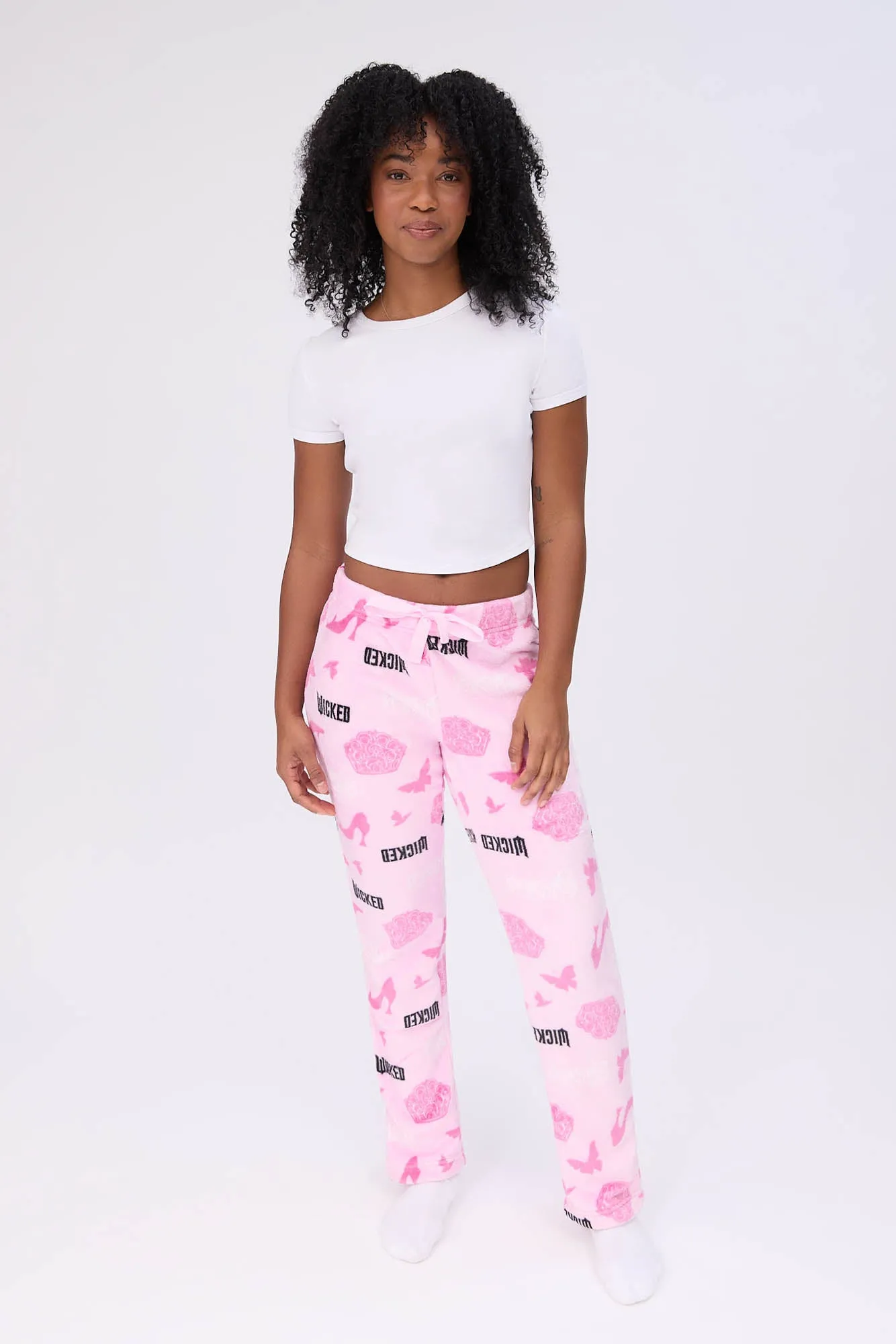 Wicked Butterfly Printed Plush Pajama Pants sold by Bluenotes product image thumbnail 2
