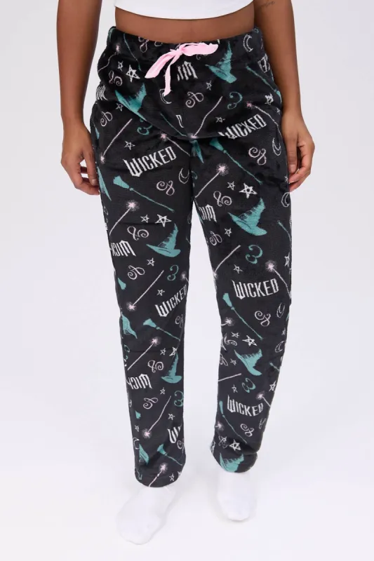 Wicked Star Printed Plush Pajama Pants sold by Bluenotes