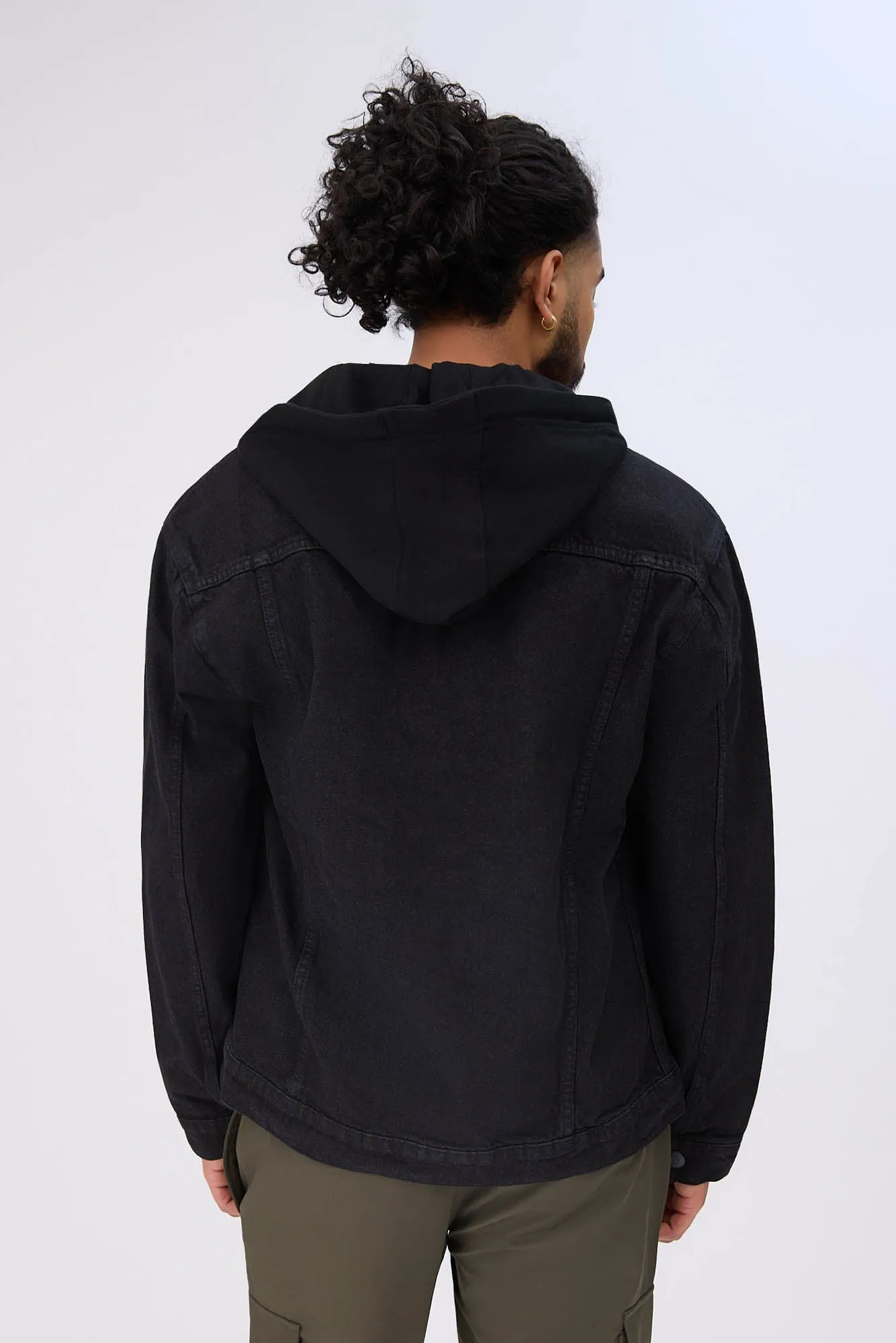 North Western Hooded Denim Trucker Jacket sold by Bluenotes product image thumbnail 4