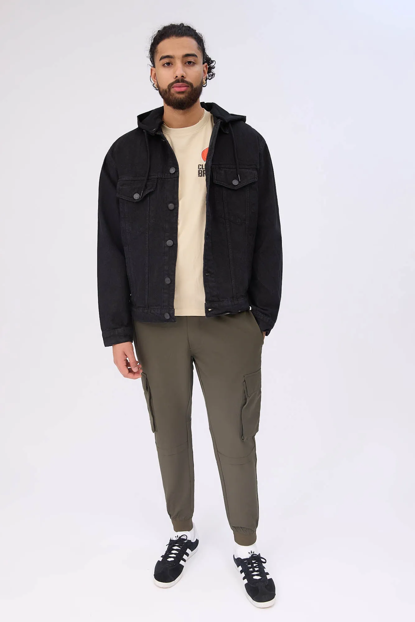 North Western Hooded Denim Trucker Jacket sold by Bluenotes product image thumbnail 5