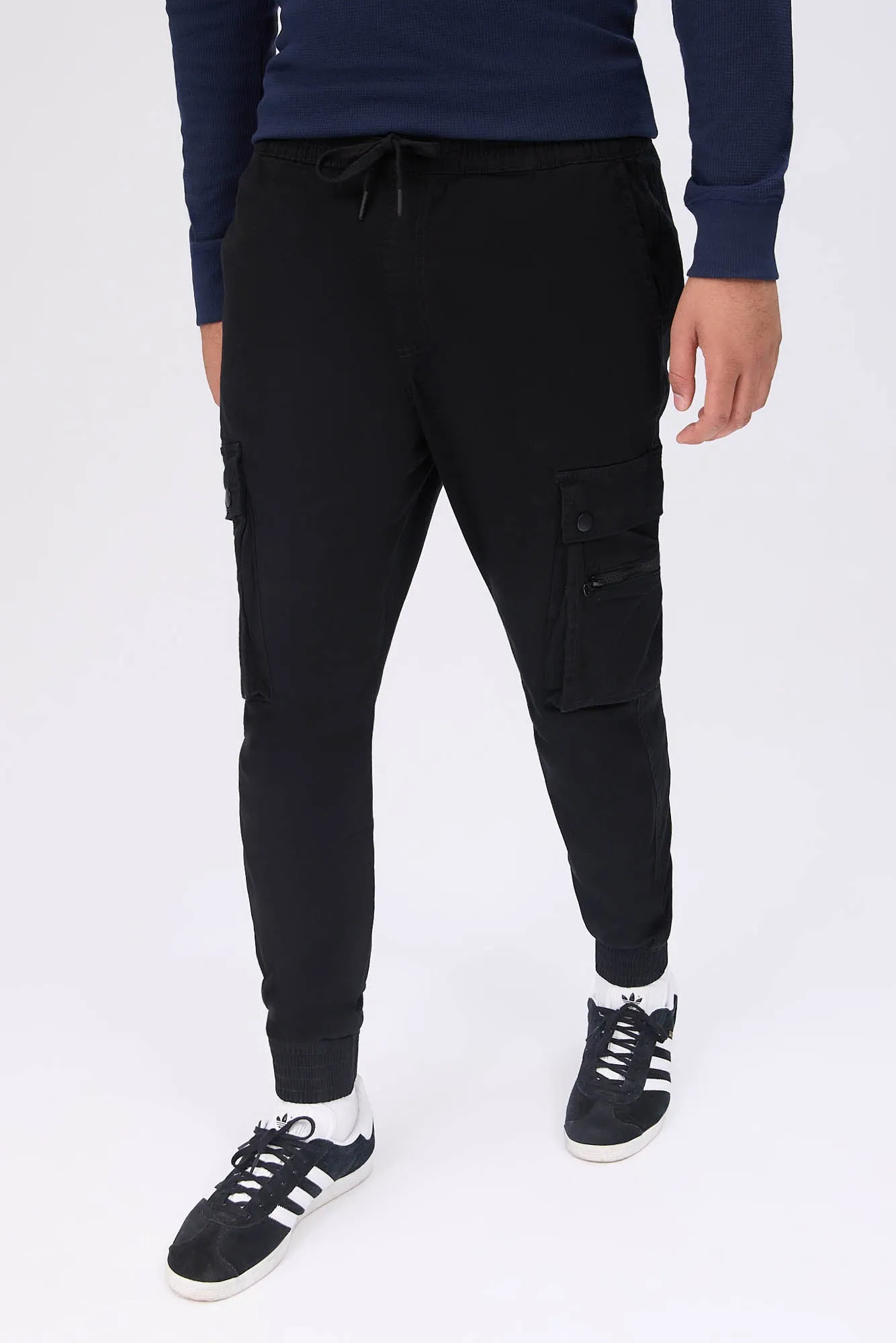 Relaxed Zip Cargo Twill Jogger sold by Bluenotes product image thumbnail 2