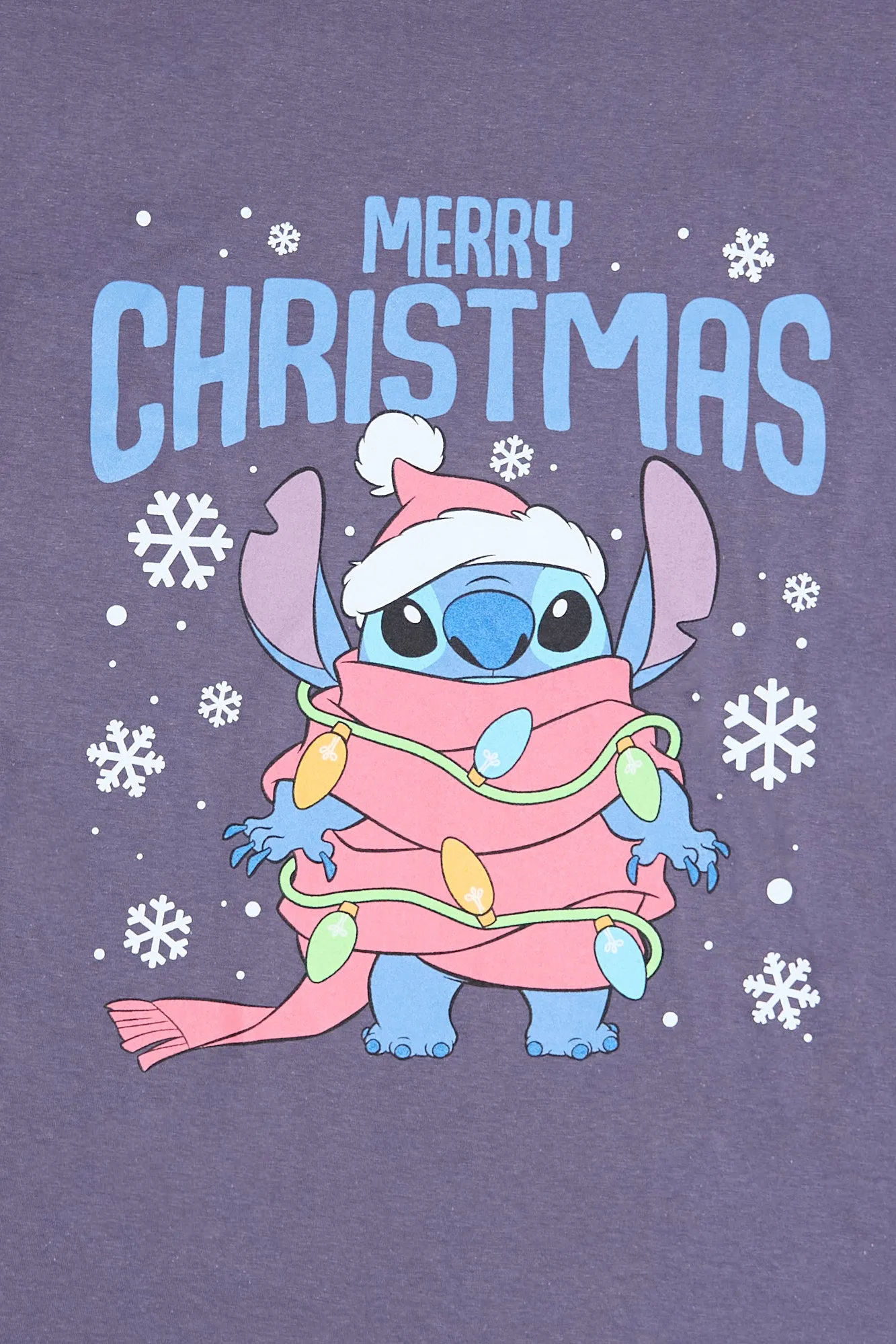 Stitch Merry Christmas Graphic Relaxed Tee sold by Bluenotes product image thumbnail 2